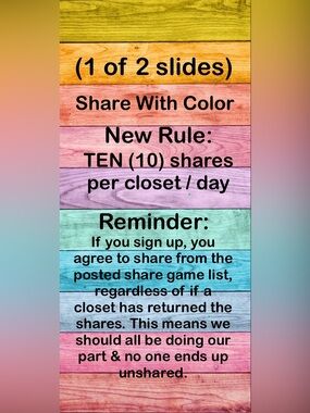 🌈Share With Color Rule Reminders